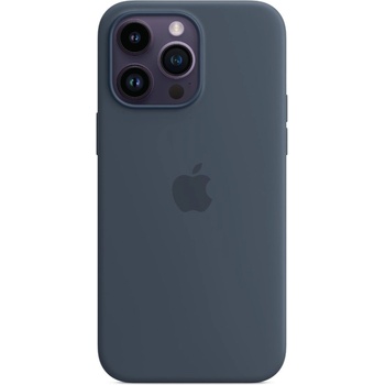 Image 1 of Apple Оригинален гръб Apple за iPhone 14 Pro Max Silicone Case with MagSafe - Storm Blue