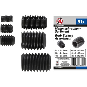 Bgs technic - Германия Комплект глухи болтове с вътрешен шестостен, bgs technic, 88156