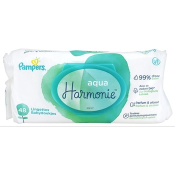 Image 1 of Pampers Мокри кърпички Pampers - Harmonie Aqua, 48 броя