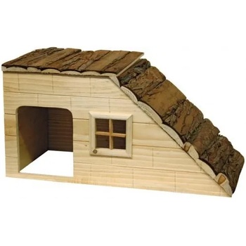 Image 1 of KERBL Дървена Натурална Къща с рампи, 50x25x25 см, Германия - 82756