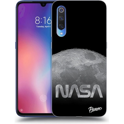 Pouzdro Picasee silikonové Xiaomi Mi 9 - Moon Cut černé