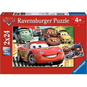 Ravensburger Детски пъзел Ravensburger от 2 x 24 части - Колите (8959)