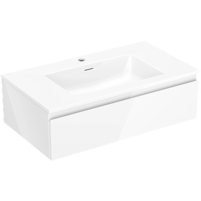 Mexen Orio шкаф за баня 80 см с мивка Otis, 1 чекмедже, бял гланц - 91A10-08023-1-BF00-W18M00 (91A10-08023-1-BF00-W18M00)