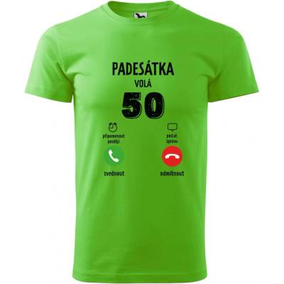 Dobrý Triko pánské tričko 50 volá Apple green