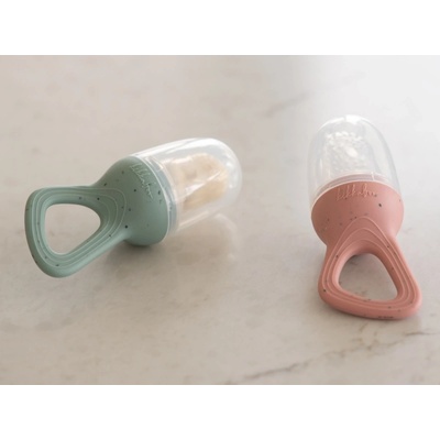KikkaBoo Krmicí kousátko Platinum Silicone Sage