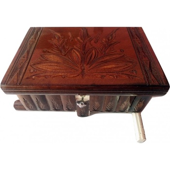 Magic Puzzle Box Голям вълшебен пъзел кутия за бижута Дървено съхранение скрито ключово съкровище (_2fd0d368d)