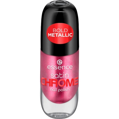 Essence Satin Chrome lak na nechty 03 Meta Maroon 8 ml