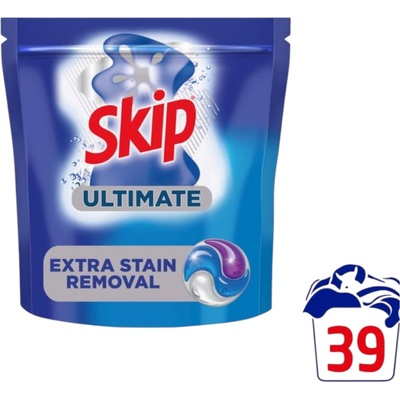 SKIP ULTIMATE, капсули за пране, Extra Stain Removal, 39 броя