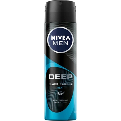 Nivea Men Deep Black Carbon Beat 48h deo spray 150 ml