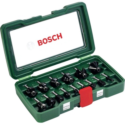 Bosch Set 15 ks fréz Promoline, 8 mm stopka 2607019469
