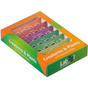 Levenhuk Комплект подготвени проби от живи същества и растения Levenhuk LabZZ CP24 (72870)