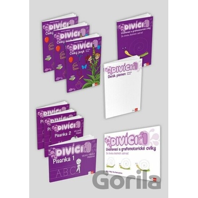 Divíci 1 - rozšířený žákovský balíček - Český jazyk GM (vázané písmo) - Klett