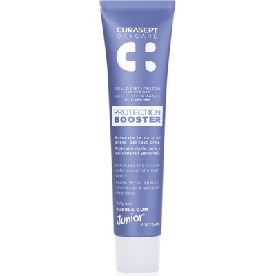 CURASEPT Daycare Protection Junior Booster паста за зъби за деца 7-12 years Bubble Gum 50ml