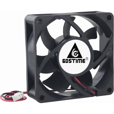 Ventilátor 70x70x25mm, 24V DC, XH2.54 - 2Pin