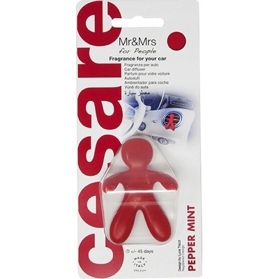 Cesare Pepper Mint vůně do auta panáček red