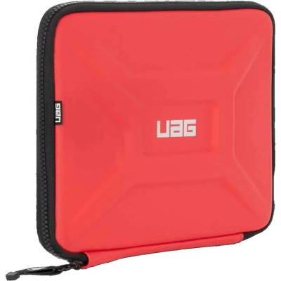 Urban Armor Gear Gear Small Sleeve - удароустойчив хибриден калъф за iPad Pro 11 (2020), iPad Pro 11 (2018), iPad Air 3 (2019), iPad 8 (2020), iPad 7 (2019) и таблети до 11 инча (червен)