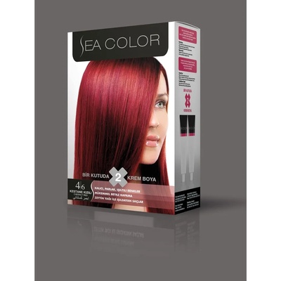 LILA Cosmetics крем боя за коса Sea Color 4.6 Chesnut Red