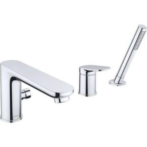 Duravit Wave - Смесител за монтаж върху борда на ваната, 3-отворен монтаж, хром WA5260000010 (WA5260000010)