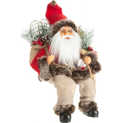 EUROFIRANY VIANOČNÁ FIGÚRKA SANTA 40 CM ČERVENÁ