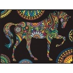 Colorvelvet - Włochy Velvet coloring page 47x35 Horse Mandalas