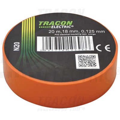 Tracon Izolačná páska 20 m × 18 mm oranžová N20
