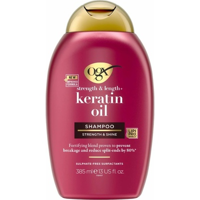 OGX Keratin Oil posilňujúci šampón 385 ml