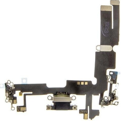 Flex kabel Apple iPhone 14 PLUS nabíjecí konektor + mikrofon Midnight černý