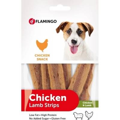 Flamingo Snacks Hapki Strips Lamb - лакомство за куче, филе с агне - 85 гр, Белгия - 501468