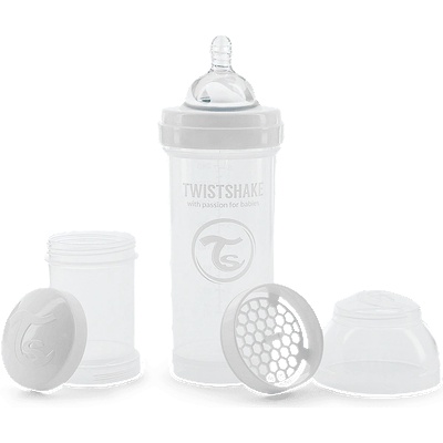 Антиколик биберон Twistshake 260 мл White (7350083122551)