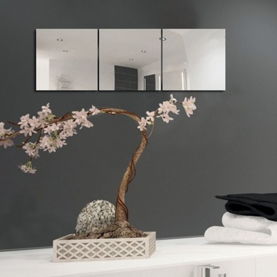 MSV ОГЛЕДАЛНИ САМОЗАЛЕПВАЩИ ПЛОЧКИ 30x30см К-КТ 3бр (141716)