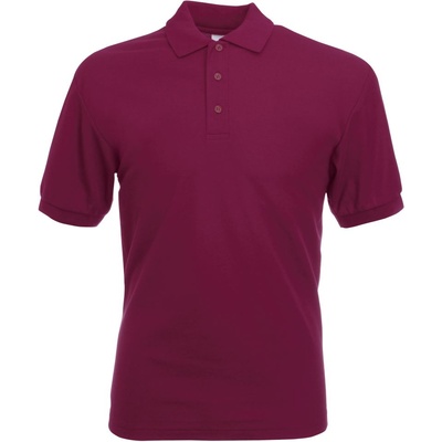 Fruit of the Loom 65/35 pique polo / Мъжка поло тениска с къс ръкав - бордо m (16340237002)