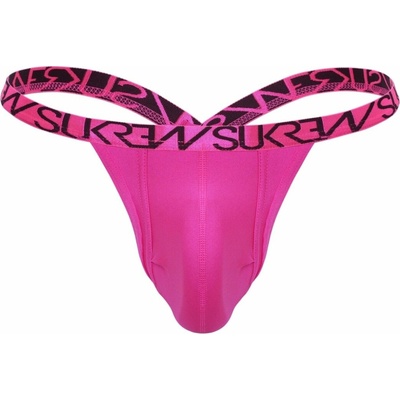 Sukrew Pánske tangá Bubble Thong Party Pink ružové pánske tangá