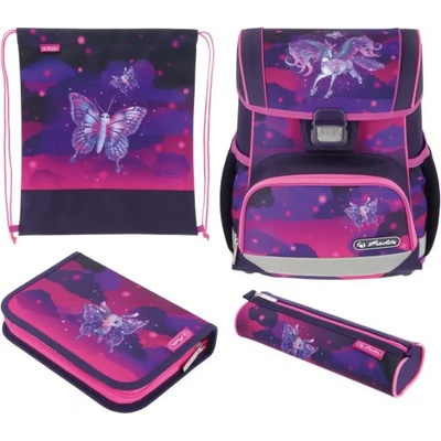 Herlitz Ученически комплект с чанта-раница Loop Plus, заредена, Magic Unicorn - Herlitz