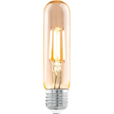 Eglo Retro filamentová LED žiarovka, E27, T32, 4W, 270lm, 2200K, teplá biela, jantárová
