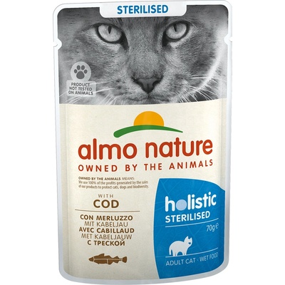 Almo Nature Sterilised s treskou 12 x 70 g