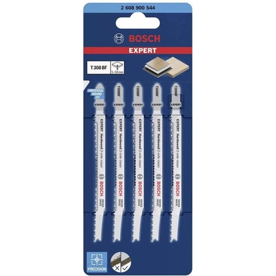 Bosch 5dílná sada pilových plátků T 308 BF Expert Hardwood 2-side clean 2608900544