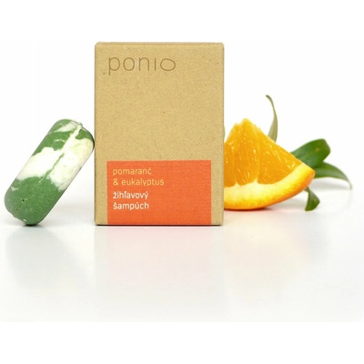 Ponio Tuhý šampón Pomaranč a eukalyptus 30g