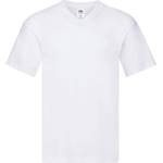 Fruit of the Loom Мъжка тениска с v-образно деколте fruit of the loom original - бяла (16142600102)