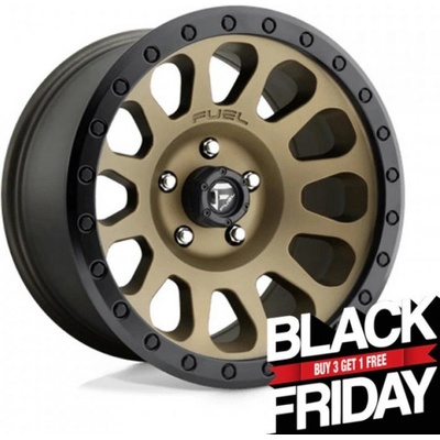 Fuel D600 VECTOR 8,5x17 6x139,7 ET7 matte bronze black bead ring