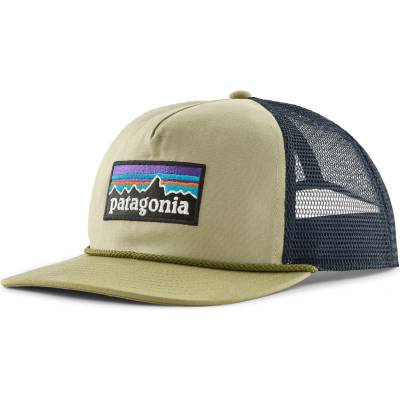 Patagonia Шапка с козирка Patagonia Airfarer Cap - P-6 Logo: Weathered Stone - размер One Size (904-2234-0711)