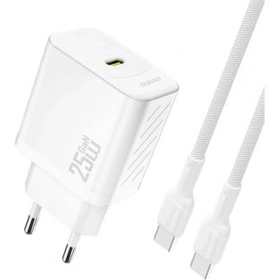 Dudao A27CEU мрежово зарядно устройство с Type-C конектор, 25 W, PD бързо зареждане + кабел Type-C, БЯЛО GP-190562 (GP-190562)