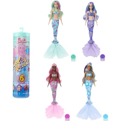 Mattel Barbie Color reveal barbie mořská panna HRK12 – Zboží Mobilmania