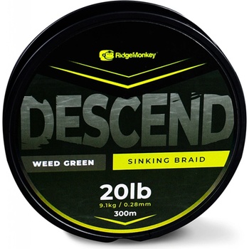 RidgeMonkey Šnúra Descend Sinking Braid 300m 0,28mm 20lb