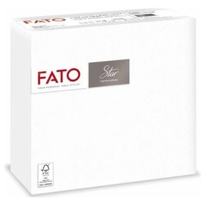FATO Servítky 1/4 ohyb 38x38 cm Star biela 40ks