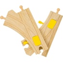 Bigjigs Rail Drevené koľaje Prehadzovateľná výhybka - 2 ks