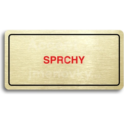 ACCEPT Piktogram SPRCHY - zlatá tabulka - barevný tisk