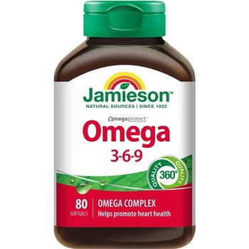 Jamieson Омега 3-6-9, 80 капсули, Jamieson