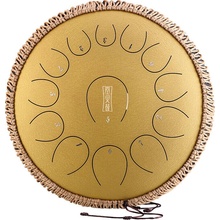 Hluru Tongue drum Round 13 tónov 14" Zlatá