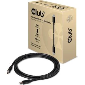 Club 3D Кабел Club 3D - CAC-1164 (Mini DisplayPort 1.4, 8K60Hz, 34 AWG, 2m, M/M, 32.4Gbps, DSC) (CAC-1164)