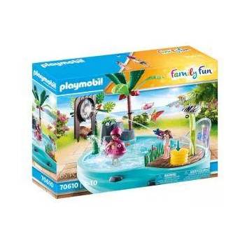 PLAYMOBIL Комплект за игра Playmobil, Малък басейн с пръскачка за вода, 2970610